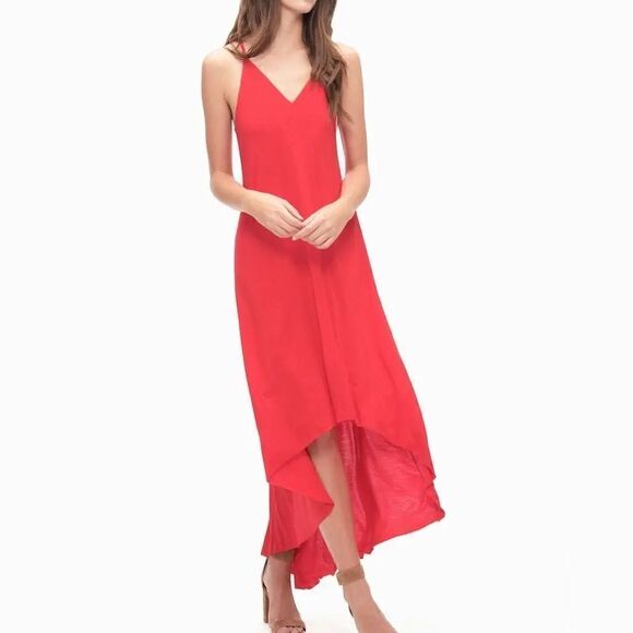 Splendid Women's Rayon Jersey Hilo Dress | Red | size L - Picture 1 of 10
